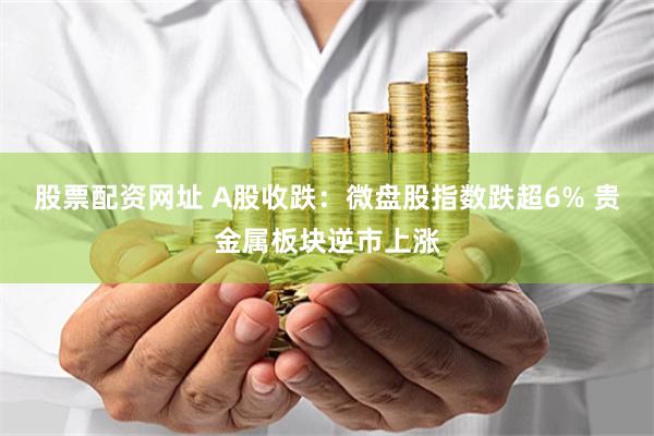 股票配资网址 A股收跌：微盘股指数跌超6% 贵金属板块逆市上涨