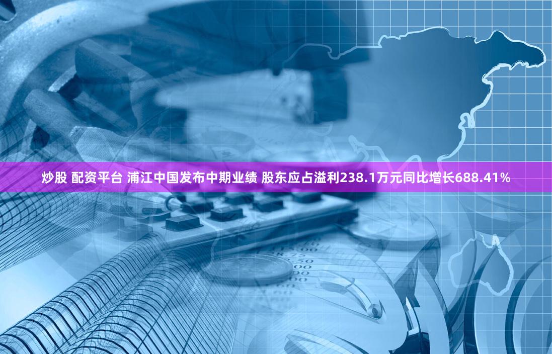 炒股 配资平台 浦江中国发布中期业绩 股东应占溢利238.1万元同比增长688.41%