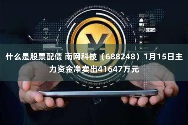 什么是股票配债 南网科技（688248）1月15日主力资金净卖出41647万元