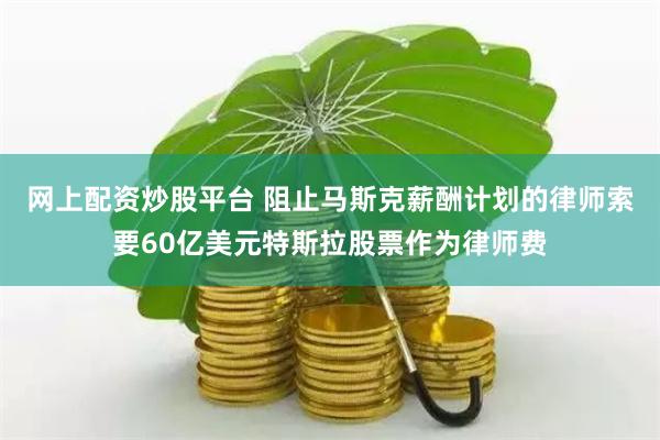 网上配资炒股平台 阻止马斯克薪酬计划的律师索要60亿美元特斯拉股票作为律师费