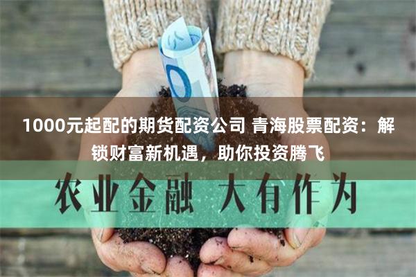 1000元起配的期货配资公司 青海股票配资：解锁财富新机遇，助你投资腾飞